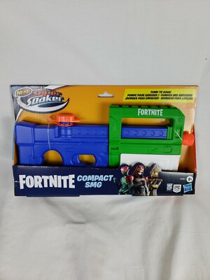 Nerf Super Soaker Fortnite Compact SMG Water Blaster -- Pump-Action Toy Water D1 5010993732838