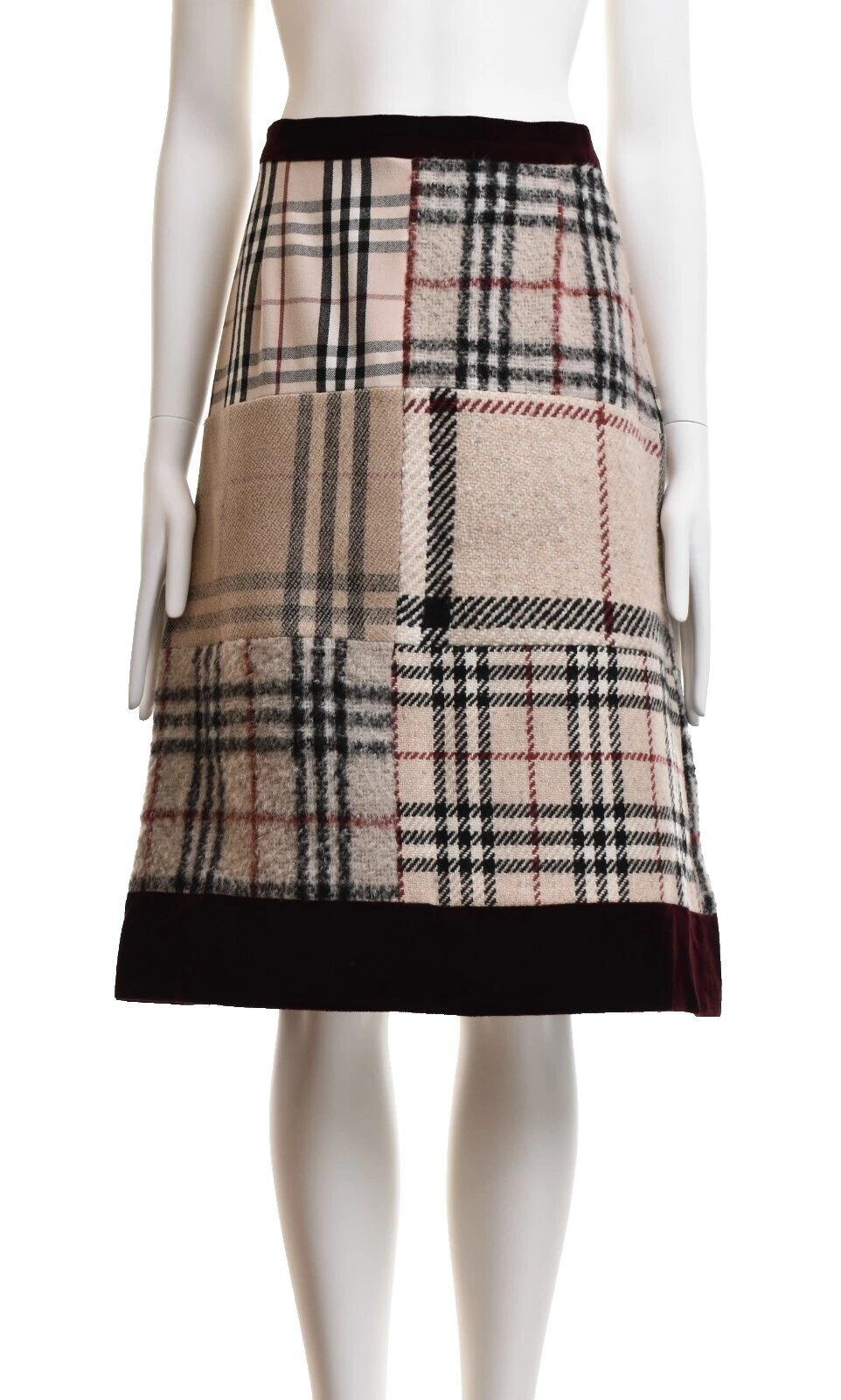 Burberry Woolen A-Line Skirts for Women