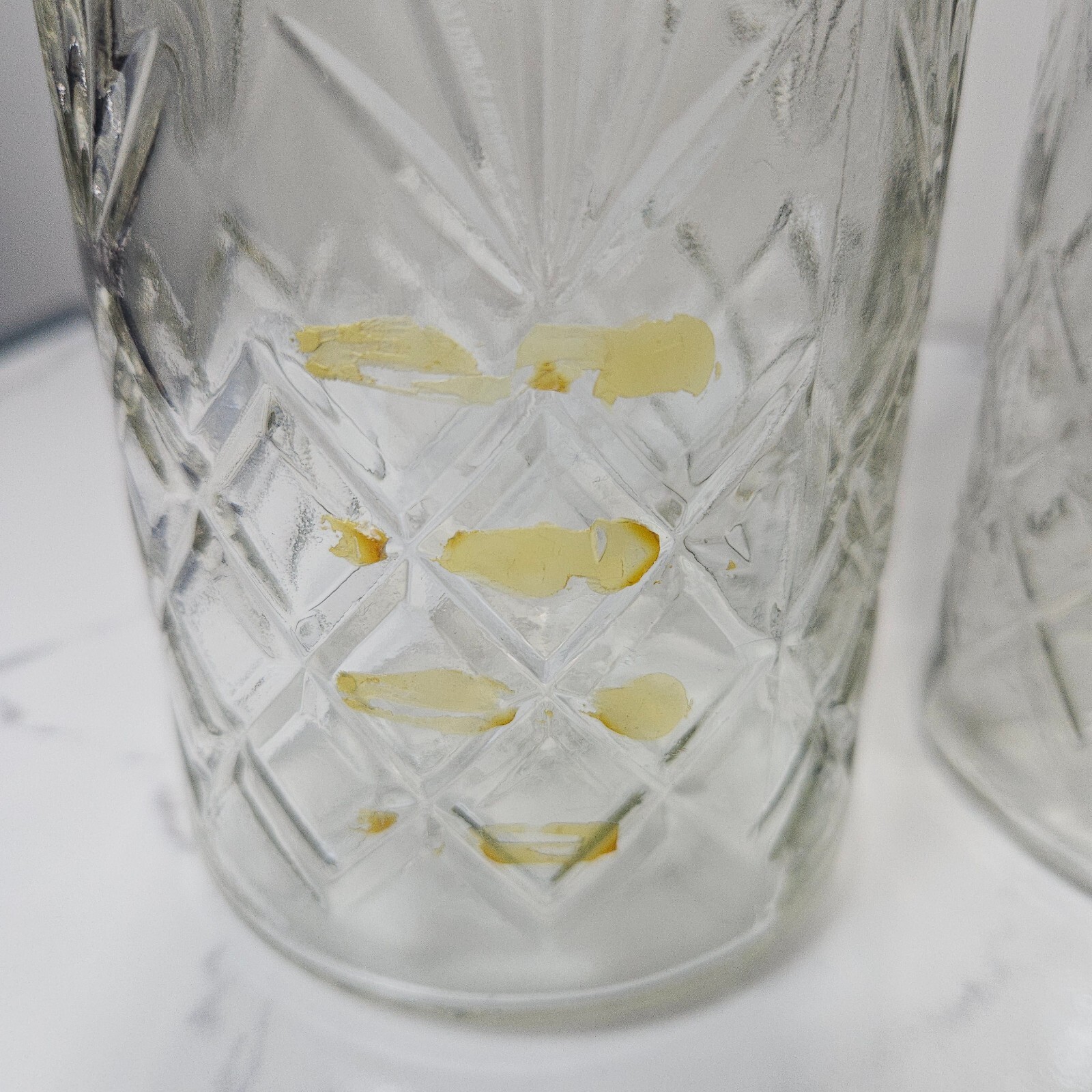 Planters 1983 Mr. Peanut Clear Glass Canister Jar with Lid Logo Bottom Set of 2