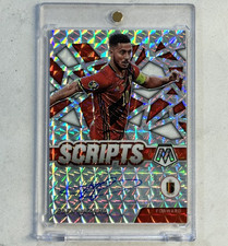 2021-22 Panini Mosaic World Cup EDEN HAZARD Scripts Auto Silver Prizm #S-EH