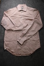 Kenneth Cole Reaction Dress Shirt Slim Fit Non Iron Size M 15-15.5 36-37