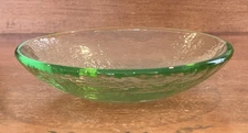 Fire & Light Recycled Glass Celery Green Sauce Dipping Bowl 4 7/8 In Diameter