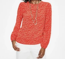 Boden Top Women’s Size 14 Floral Casual Long Sleeve Career Formal Romantic