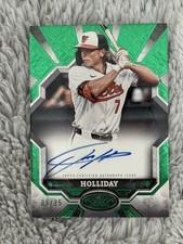 2025 Topps Tier One Jackson Holliday Break Out On-Card Auto Green /25 BOA-JAH
