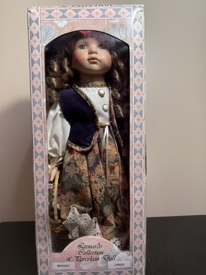 The Leonardo Collection Porcelain Doll  Bridget   18  in the original box