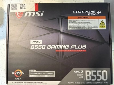 MSI MPG B550 Gaming Plus Desktop Motherboard - Black