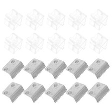 10 Sets Transparent Tape Dispenser Blade Refills Reusable PP Metal Office Cutter