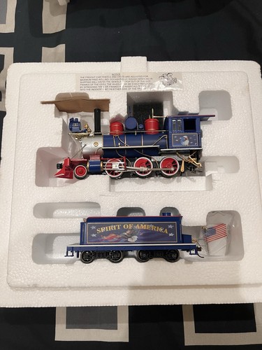 Bachmann G 1:22.5 Spirit of America 4-6-0 Steam Loco 2 rieles DC analógico 91092 | Condition: Used