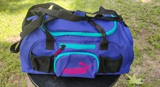 Vintage Y2K multicolor Puma double strap Duffle Bag