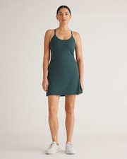 Quince Women Ultra-Form Active Dress Forest Green Basic Sleeved M