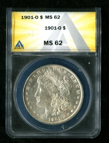 1901 - O   MORGAN  SILVER  DOLLAR  - ANACS MS62...NICE DETAILS