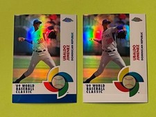 2009 TOPPS CHROME WORLD BASEBALL CLASSIC UBALDO JIMENEZ BLUE/BASE REFRACTOR #W52