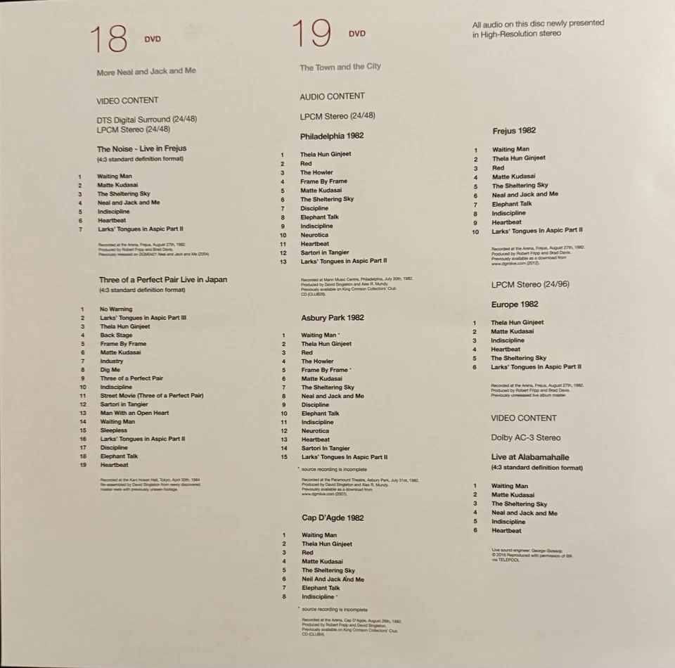 King Crimson On (And Off) the Road - Limited Edition 40th Anniversary - Bild 4 von 4