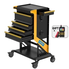 AUTOOL 5 Drawers Rolling Tool Cart Tool Storage Cabinet Car Repair Shop Workshop