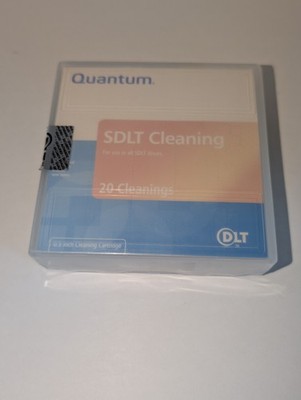 Quantum SDLT Cleaning Tape 1/2'' Cartridge 20 Cleanings MR-SACCL-01 SEALED