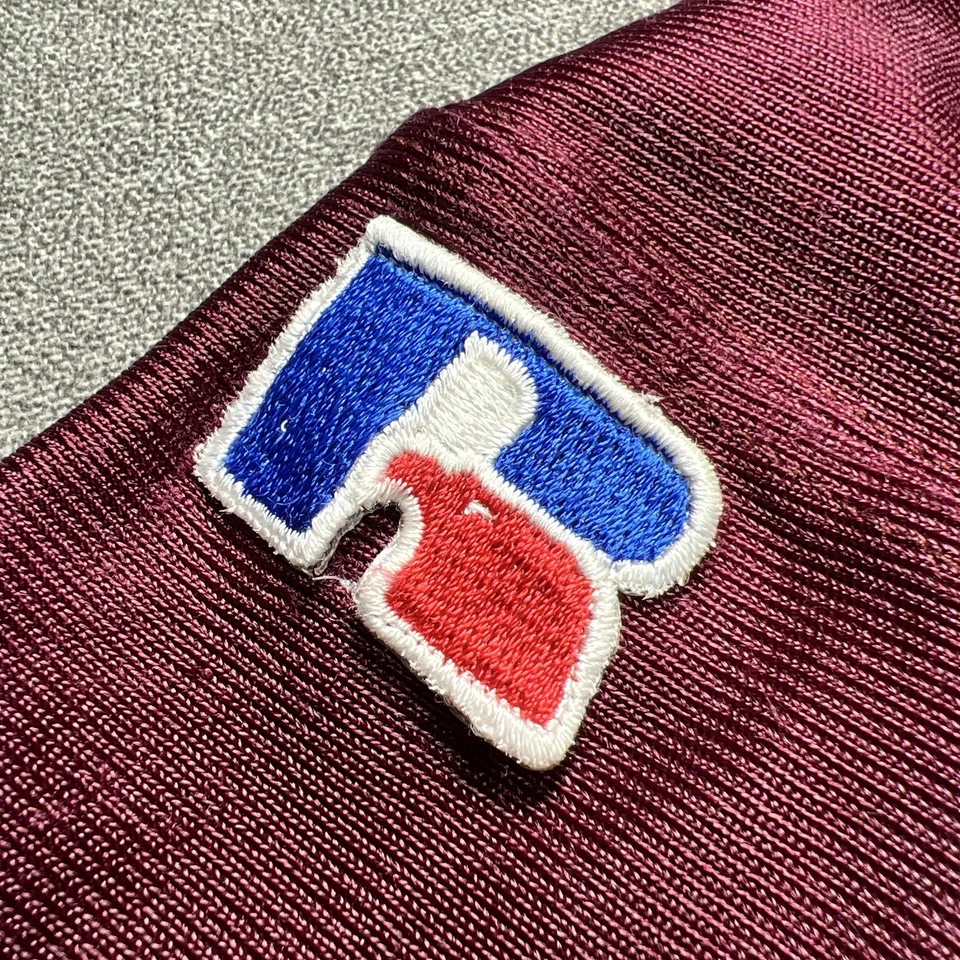 Vintage High School Football Jersey Mens Extra Large 72 Maroon Gold Game Worn - Image 2 of 4