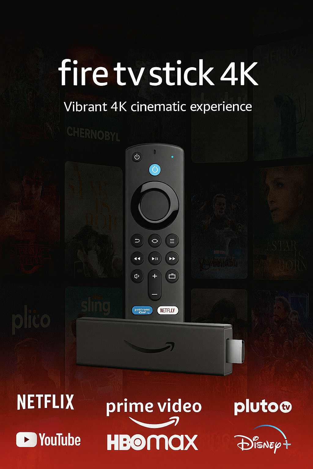 Fire TV Stick 4K clé HDMI Wi-Fi 6 pour TV connectée rapide