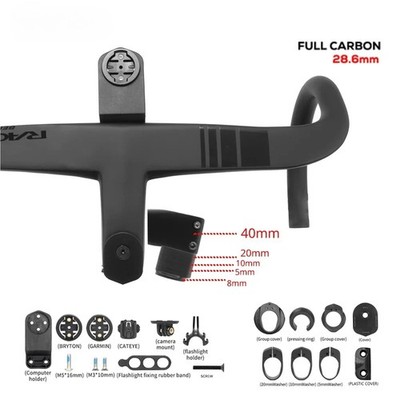 Road Bicycle Full Carbon Internal Routing High rigidity Integrated Handlebar