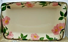 🌸 Desert Rose Franciscan Open Rectangular Baker Mint