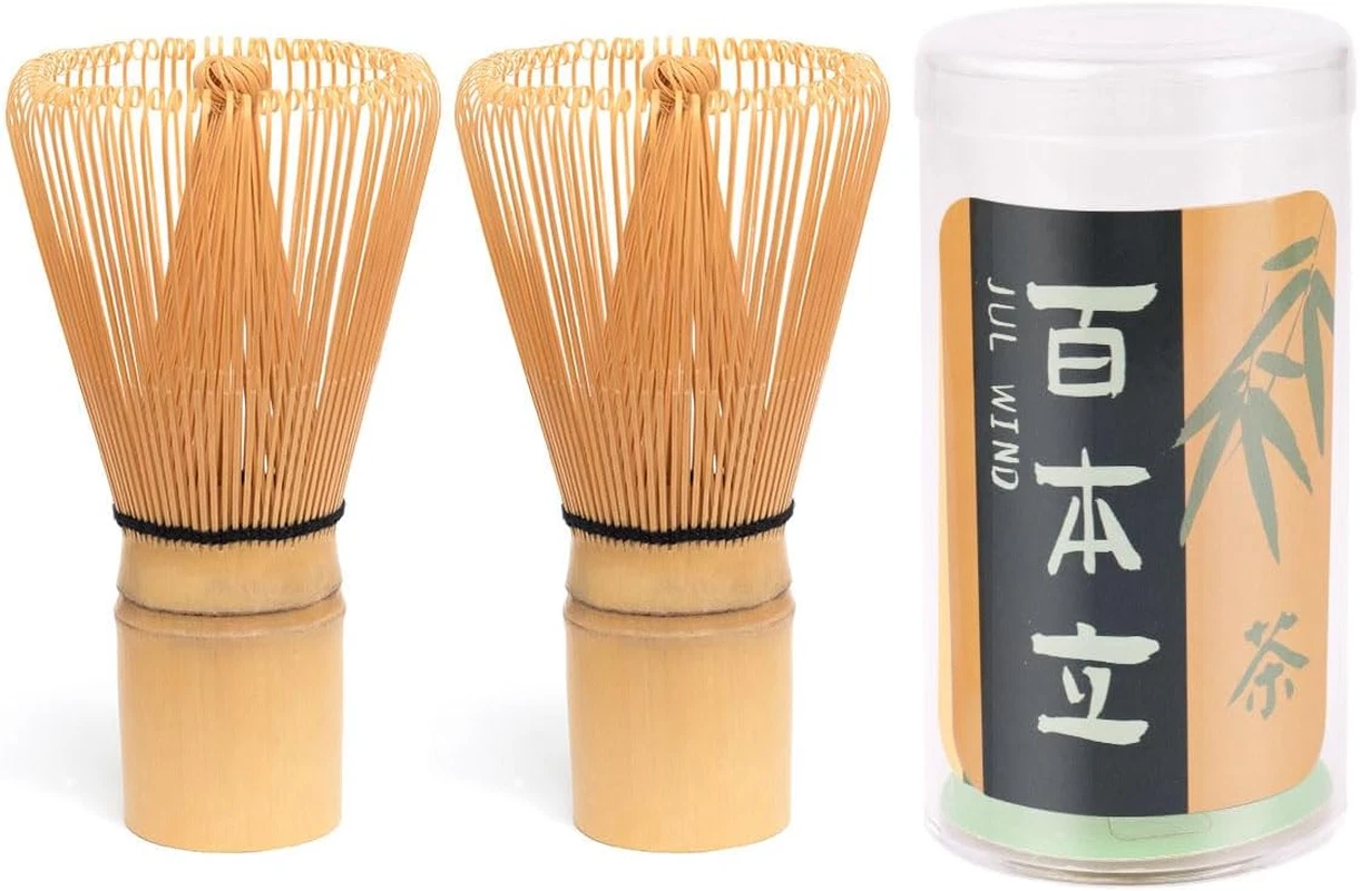 Matcha Whisk - 2-Pack Bamboo Matcha Whisk Set, Handcrafted Traditional Japanese