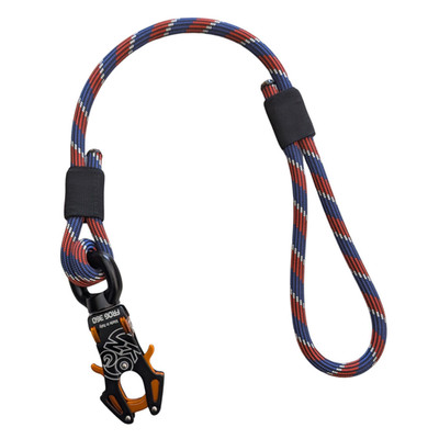 Heavy Duty Dog Short Traffic Rope Handle Leash with Kong FROG 360 Swivel Clip
