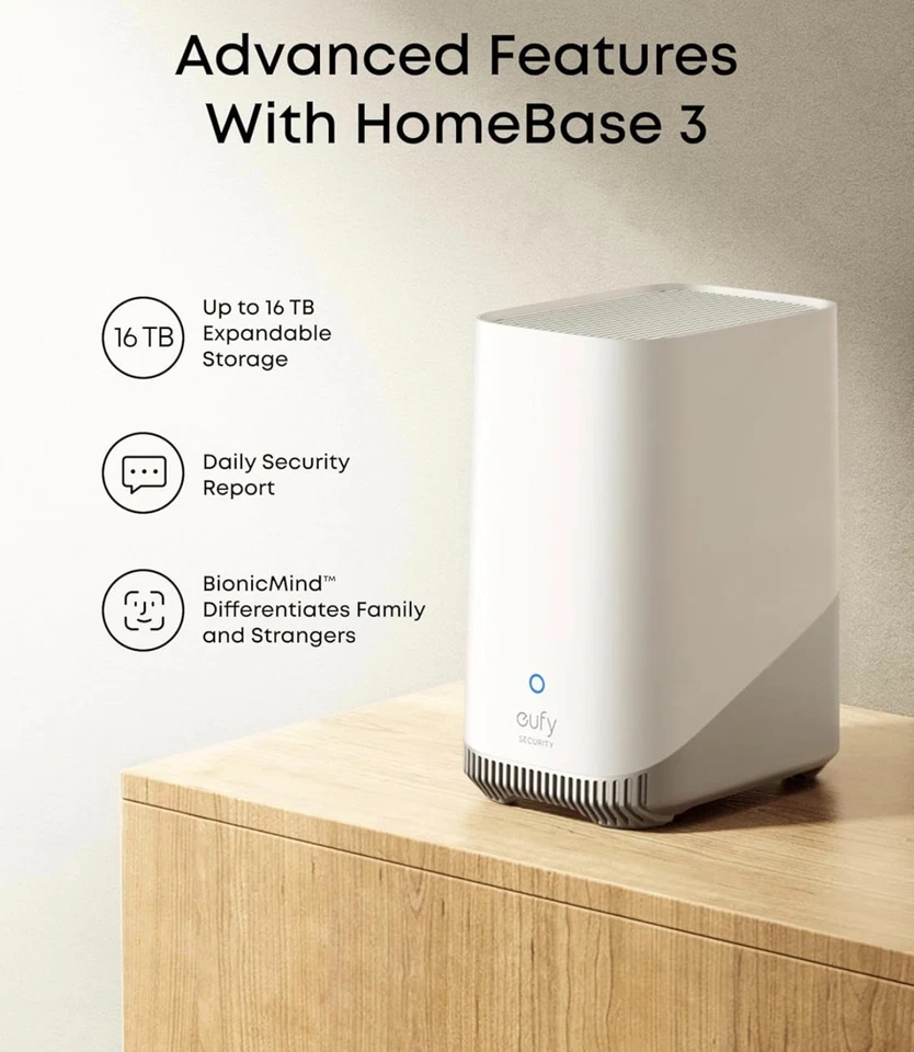 Security SoloCam E42 4-Cam Kit (HomeBase S380),4K Camera Wireless Outdoor,AI - Image 2 of 4