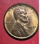 1937 Choice Uncirculated US LINCOLN CENT! "Philadelphia" Mint! Old US Coin!