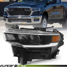 Led Headlight Assembly For Dodge Ram 1500 2025-2026 Left Driver Chrome Bezel Led Headlight Assembly For Dodge Ram 1500 2025-2026 Left Driver Chrome Bezel