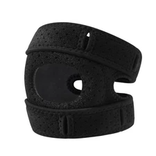 Knee Brace Support Neoprene Patella Stabilizing Compression Straps - Black