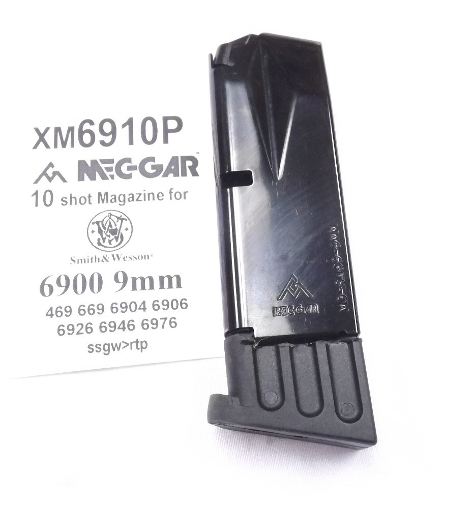 【st】GAS! MAGAZINE / SEEK Mec-Gar 10 Shot Magazine fits S&W 469 669 6904 6906 9mm Flat