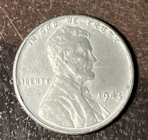 1943 Very Fine Steel Pennie Lincoln Wheat Cent