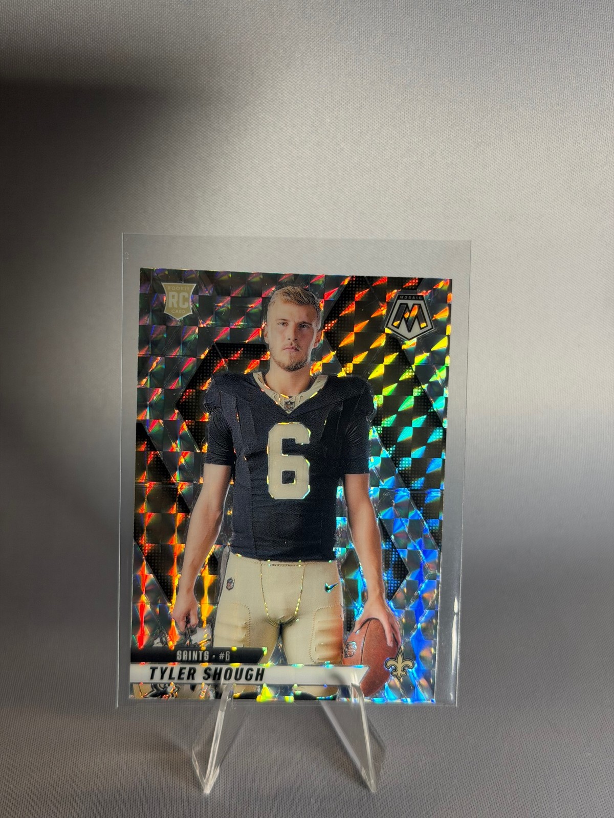 2025 Panini Mosaic #273 Tyler Shough Mosaic No Huddle Silver