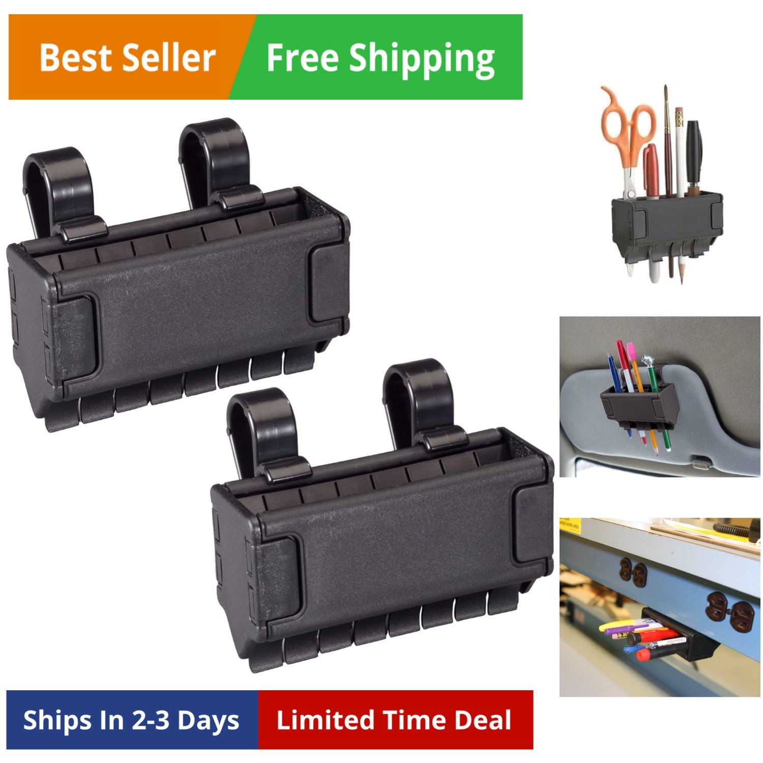 Holder In Black 2 Pack