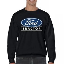 Ford Tractor Logo Blue Sweatshirt Vintage Farm Rustic Classic Retro Crewneck