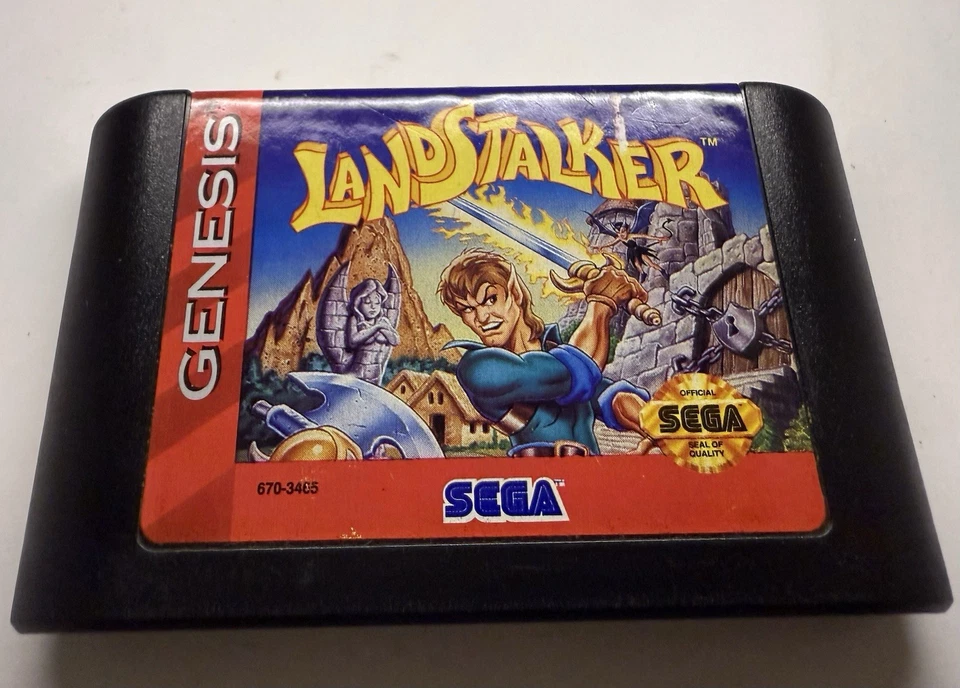 Landstalker (Sega Genesis, 1993) - Auténtico - Limpio y probado Foto 2 de 4
