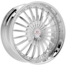 22x9.5 5x115/5x120 +15mm Nano Chrome Wheel Rim 22 Inch CLV-3222955115120+15NC