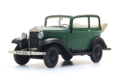 Artitec 387.644 - 1/87 / H0 Opel 1.2l Dach offen, groen - Neu