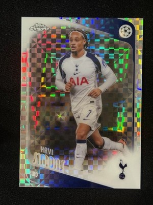 2025-26 Topps Chrome UEFA Xavi Simons X-Fractor Tottenham