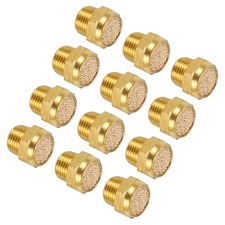 12pcs Pneumatic, 1/8\" NPT Male Sintered Bronze Exhaust