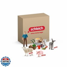 Schleich Farm World - Animal Feeding Playset for Boys and Girls -