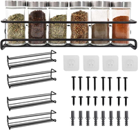 GewüRzregal Wand 4 Set GewüRzregal HäNgend Ohne Bohren KüChen GewüRzregal Metall