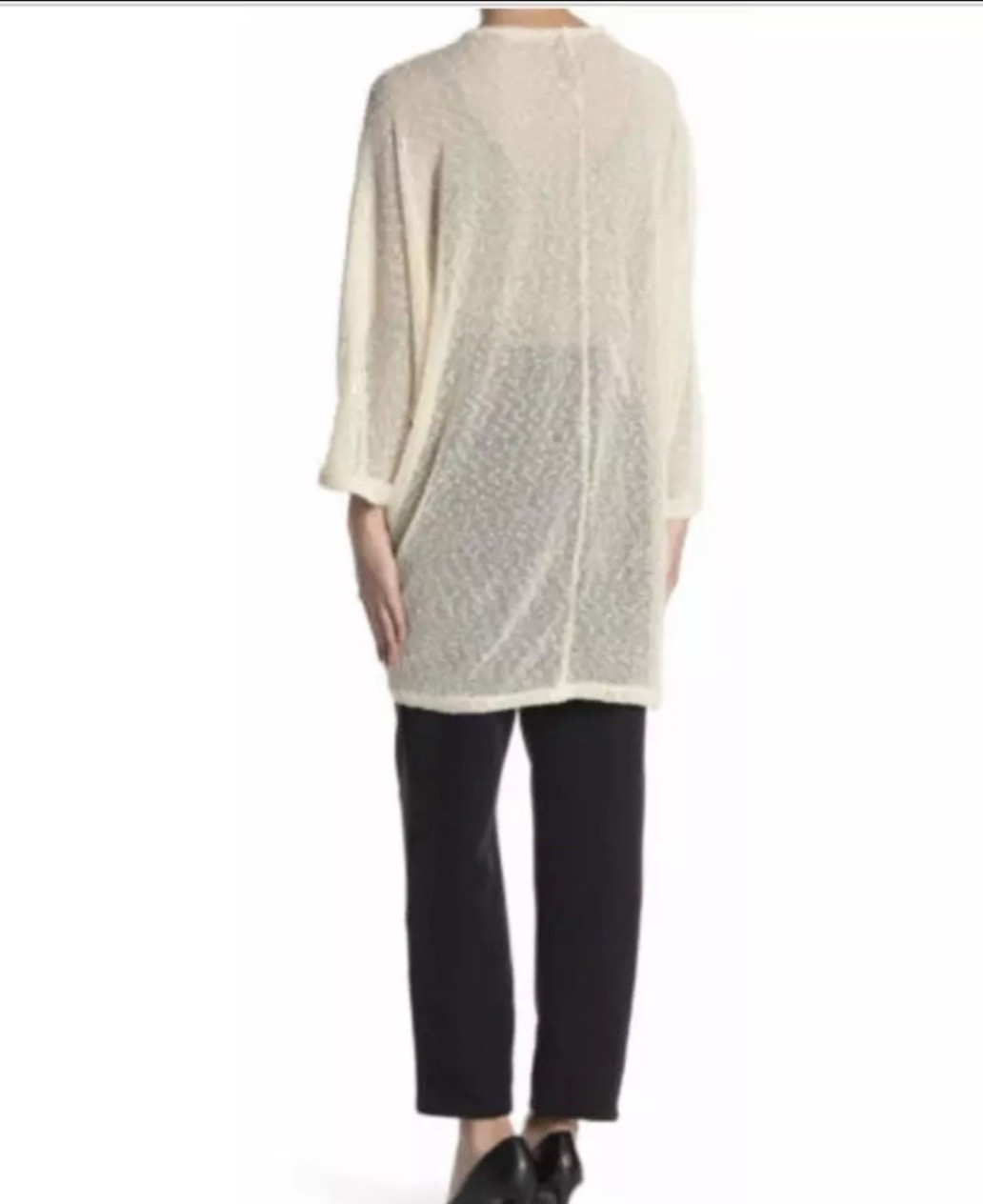 Vince Camuto Sheer Textured Open-Front Kimono Car… - image 7