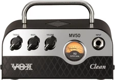 VOX MV50 Clean 50-watt Hybrid Tube Guitar Amp Head with 1x8" Black Cabinet
