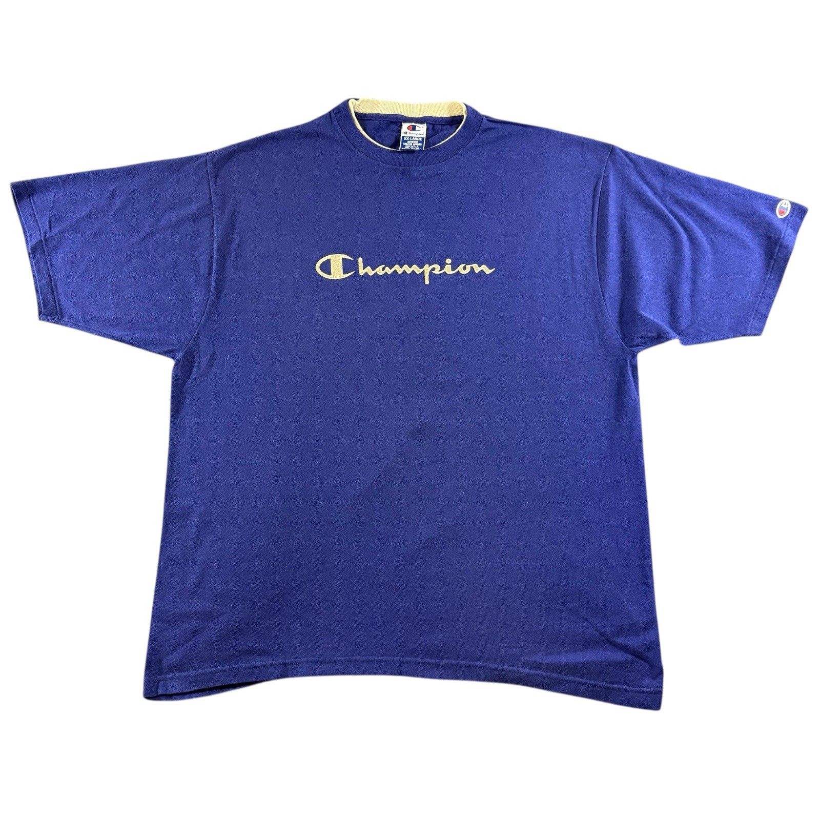 Vintage Champion Men’s 2XL T-Shirt Crew Short Sleeve Made in USA SingleStitch