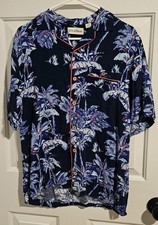 Hawaiian Button Down Aloha Shirt Men's Small Caribbean By Roundtree  York