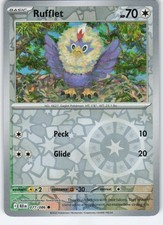 Rufflet 077/086 Common Reverse Holo SV: Black Bolt NM Pokémon