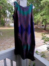 Nine West Sleeveless Dress  Kalidescope Print size 10