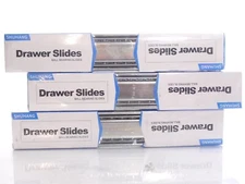 3 SETS  Shuhang Drawer Slide 3-Fold Full Extension High Quality Steel 12" EA