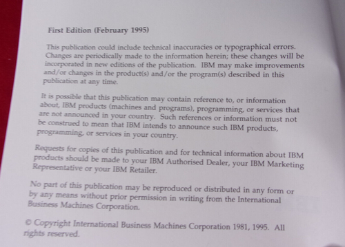 NEU IBM PC DOS 7 Benutzerhandbuch 1985 Edition - Bild 4 von 5