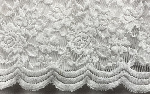 No Boundaries XXL 19 Scallop Trim Cinched V-Neck Sleeveless White Lace Top NEW - Picture 6 of 9